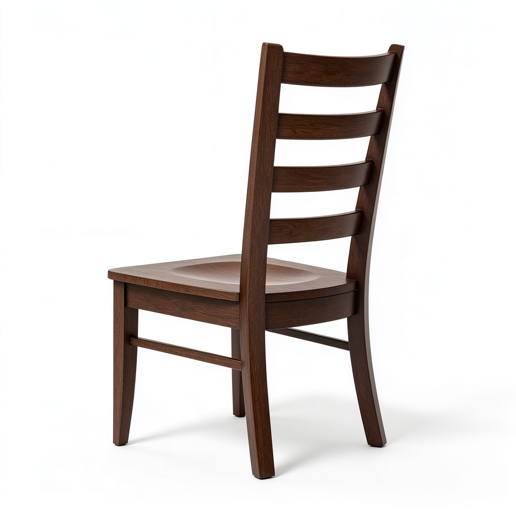 Jekaro East West Furniture LYC-ESP-W Lynfield Dining Chairs - Ladder Back Wood Seat Kitchen Chairs, Set of 2, Espresso