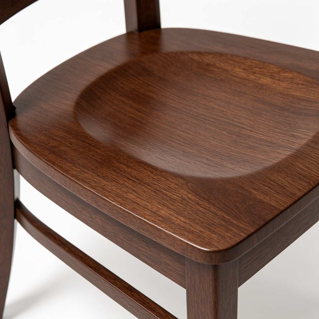 Jekaro East West Furniture LYC-ESP-W Lynfield Dining Chairs - Ladder Back Wood Seat Kitchen Chairs, Set of 2, Espresso